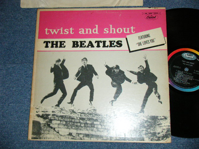 画像1: THE BEATLES -  TWIST and SHOUT ( CANADA ONLY )( Ex/VG+++ Looks:VG++)  / 1964? CANADA ONLY ORIGINAL " BLACK with RAINBOW COLOR BAND  Label" MONO Used LP  