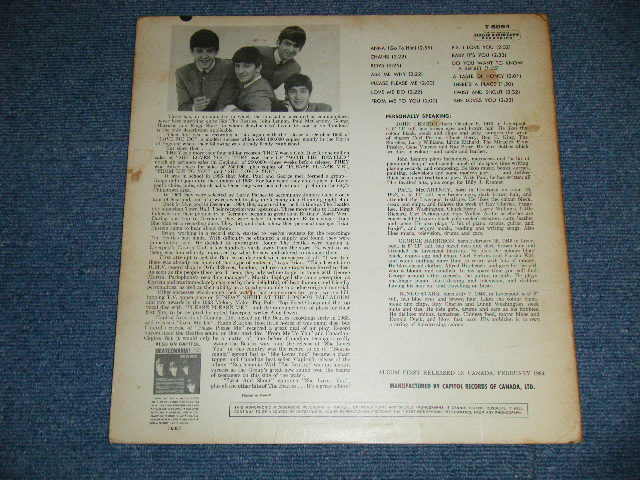 画像: THE BEATLES -  TWIST and SHOUT ( CANADA ONLY )( Ex/VG+++ Looks:VG++)  / 1964? CANADA ONLY ORIGINAL " BLACK with RAINBOW COLOR BAND  Label" MONO Used LP  