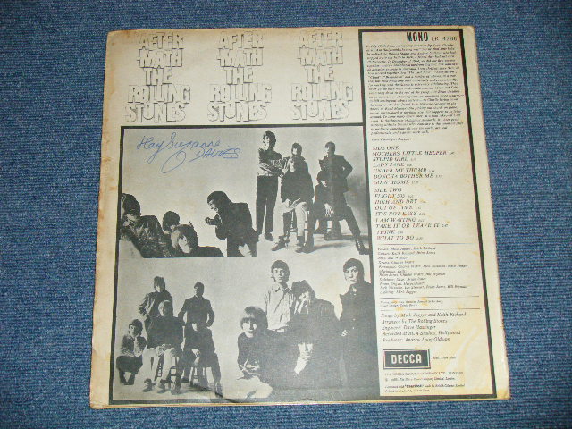 画像: ROLLING STONES - AFTERMATH (Mtrix # 1B/5A ) (Ex++/Ex+++ B-1:Press Miss) / 1966 UK ENGLAND  1st Press "UN-Boxed DECCA Label" MONO  Used LP 