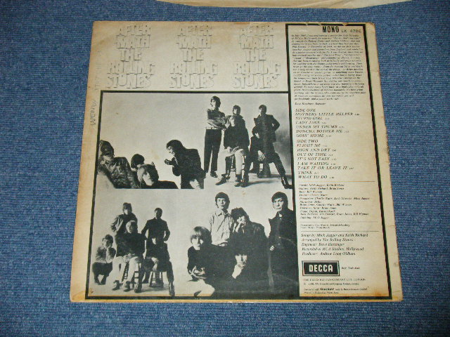 画像: ROLLING STONES - AFTERMATH (Mtrix # 2A/2A ) ( Ex+/Ex-) / 1966 UK ENGLAND  1st Press "UN-Boxed DECCA Label" MONO  Used LP 