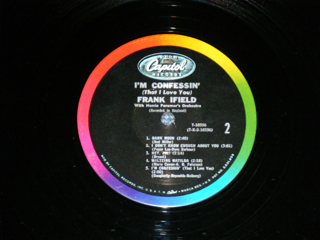 画像: FRANK IFIELD - I'M CONFESSIN' ( Ex+/Ex++ )   / 1963 US AMERICA ORIGINAL 1st Press "CAPITOL Logo on Top Label" MONO Used  LP