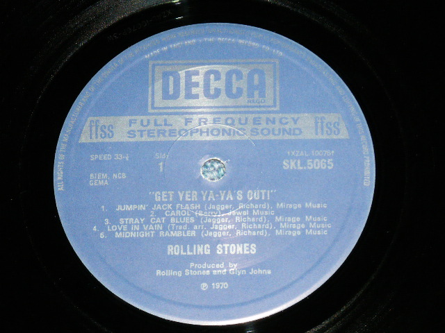 画像: ROLLING STONES - GET YER YA-YA'S OUT ( Matrix # 3W/1W ) ( Ex++/Ex++) / 1970's UK ENGLAND "2nd press Label" Used LP 