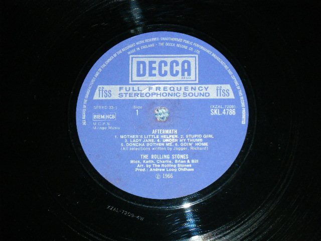 画像: ROLLING STONES - AFTERMATH (Mtrix # 4W/5W ) (Ex++/Ex+++) / 1967? UK ENGLAND 2nd Press "Boxed DECCA Label"  STEREO Used LP 