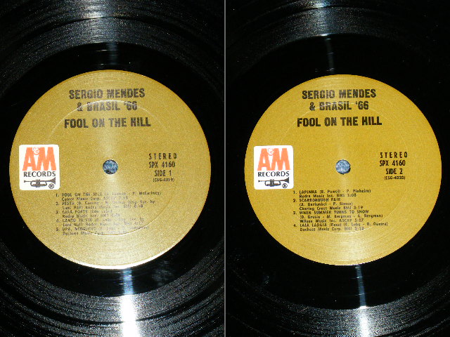 画像: SERGIO MENDES & BRASIL '66 -  FOOL ON THE HILL   (Matrix # :  CSG 4219-14/   CSG 4220-13 ) ( Ex+++/MINT-)  / 1968 US AMERICA Original Stereo "BROWN LABEL"  Used LP 