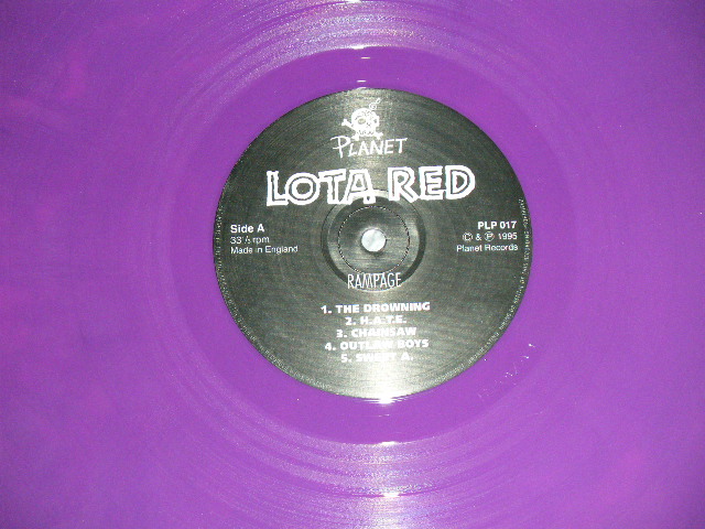 画像: LOTA RED - RAMPAGE ( NEW)   /  1995 Japan & UK Press ORIGINAL "BRAND NEW" "PURPLE WAX Vinyl"  LP 