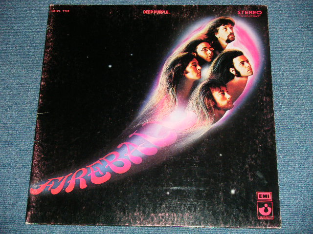 画像: DEEP PURPLE - FIREBALL with SONG SHEET ( Ex/Ex+++)  / 1978 Version FRANCE FRNCH Used LP 