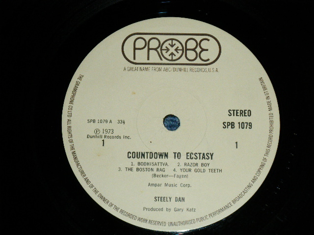 画像: STEELY DAN - COUNTDOWN TO ECSTASY : With SONG SHEET ( Ex++/Ex+++ )  / 1973 UK ENGLAND ORIGINAL Used LP 