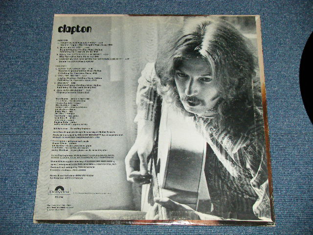 画像: ERIC CLAPTON - CLAPTON  ( Matrix # A-1B/B-1B) ( Ex/Ex+++ )  / 1973  US AMERICA ORIGINAL Used LP 