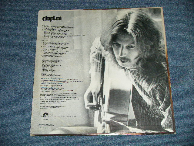 画像: ERIC CLAPTON - CLAPTON :with "TITLE SEAL"  ( Matrix # A-1D/B-1D) ( Ex++/MINT- )  / 1973  US AMERICA ORIGINAL Used LP 