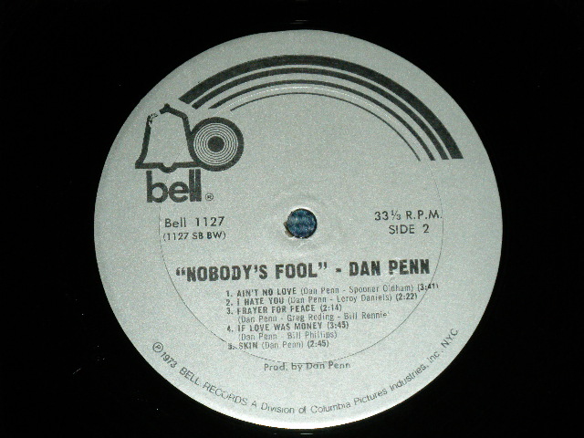 DAN PENN - NOBODY 'S FOOL ( Ex+++/Ex+++) / 1973 US ORIGINAL Used