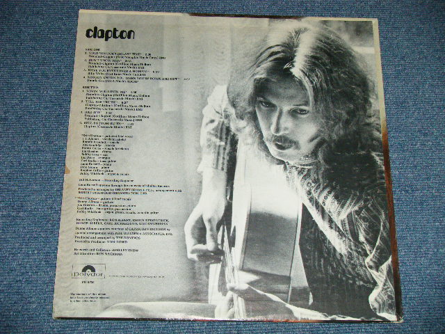 画像: ERIC CLAPTON - CLAPTON  ( Matrix # A-1C △17590/B-1C △17590-x) ( Ex++,Ex/Ex+++ )  / 1973  US AMERICA ORIGINAL Used LP 