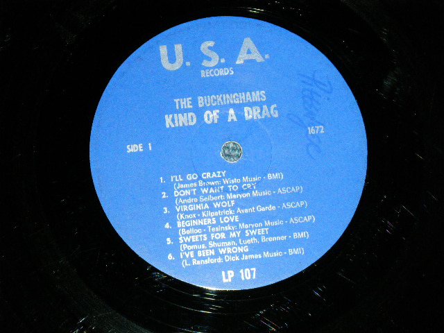 画像: The BUCKINGHAMS - KIND OF A DRAG (Ex++/Ex Looks:VG+++ )  / 1967 US AMERICA ORIGINAL MONO Used  LP