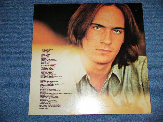 画像: JAMES TAYLOR - SWEET BABY JAMES   "TITLE Credit" on Front Cover  (Matrix # WS-1-1843 WW8 #3 SP 1-1 / WS-2-1843 WW6 #3 SP 1-1) "JACKSONVILLE Press" ( Ex++/Ex++ Looks:Ex+++) / 1978 VERSION US AMERICA "3rd Press Label"  Used  LP