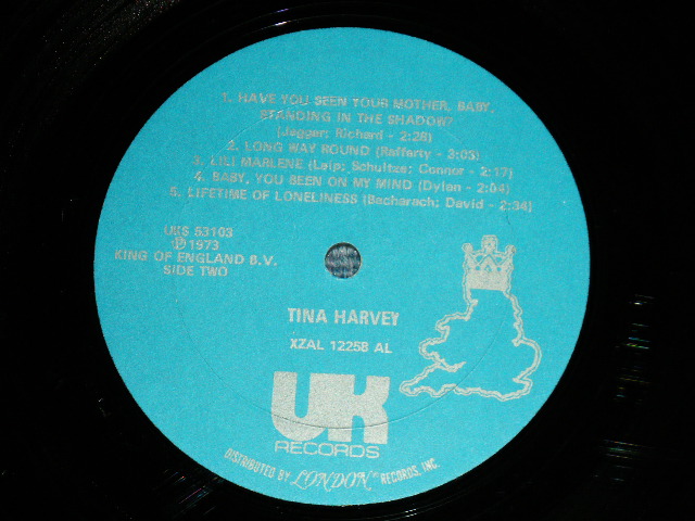 画像: TINA HARVEY - TINA HARVEY ( Ex/Ex++ B-3,4,5:Ex-) / 1973 US AMERICA ORIGINAL "PROMO"  LP 