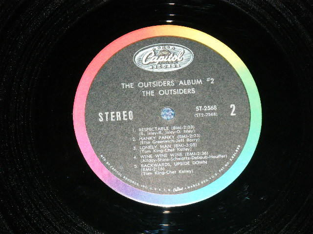 画像: The OUTSIDERS - ALBUM #2  ( Ex++/Ex+++  BB HOLE ) / 1966 US AMERICA ORIGINAL  STEREO  Used LP 