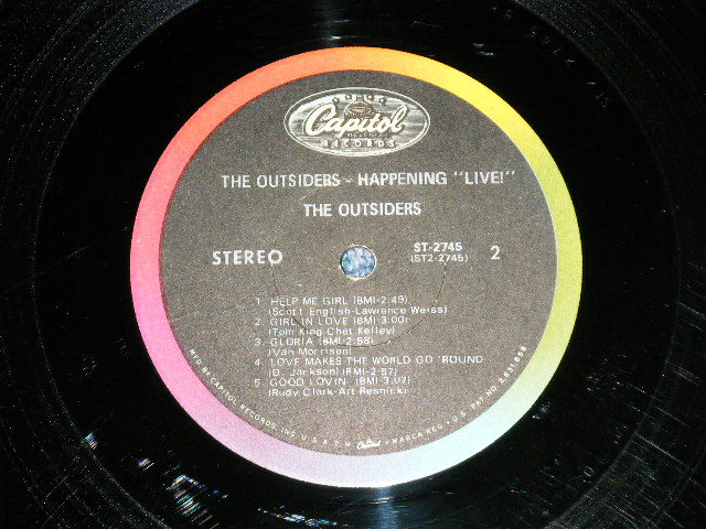 画像: The OUTSIDERS - HAPPENING "LIVE"  ( Ex/Ex  Looks:VG+++ ) / 1967 US AMERICA ORIGINAL  STEREO  Used LP 