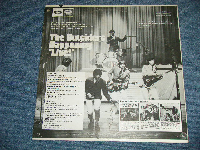 画像: The OUTSIDERS - HAPPENING "LIVE"  ( Ex++/Ex++ Looks:Ex+ BB HOLE ) / 1967 US AMERICA ORIGINAL  MONO  Used LP 