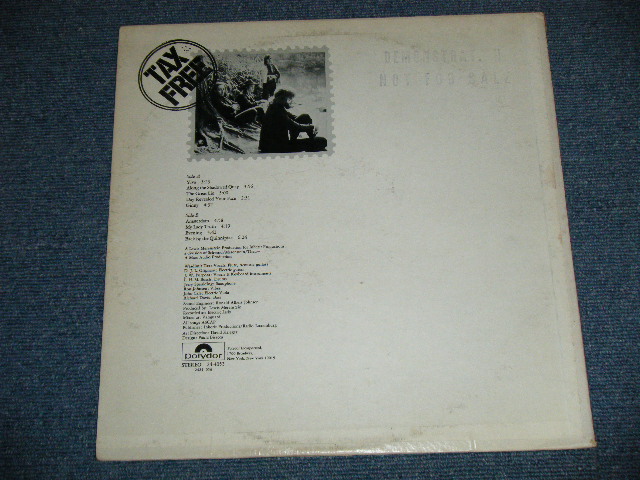 画像: TAX FREE - TAX FREE ( ACID ROCK : JOHN CALE of VELVET UNDERGROUND)( Ex/Ex+++ Looks: MINT- ) / 1971 US ORIGINAL "WHITE LABEL PROMO" Used  LP 