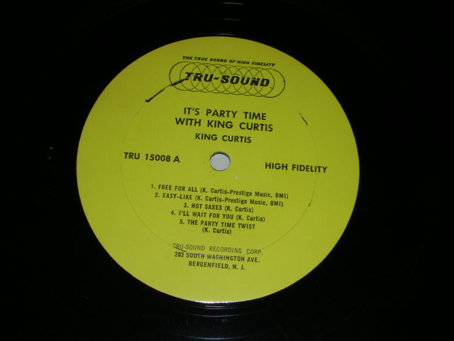 画像: KING CURTIS - IT'S PARTY TIME WITH / 1962 US ORIGINAL MONO LP 