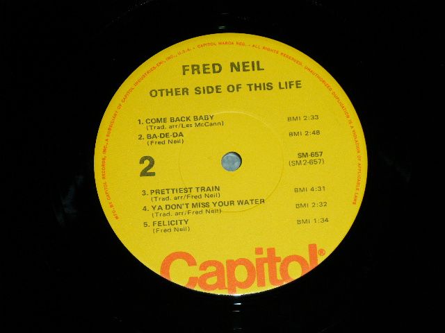 画像: FRED NEIL - OTHER SIDE OF THIS LIFE (Ex+++/MINT- ) /  US AMERICA REISSUE Used LP 