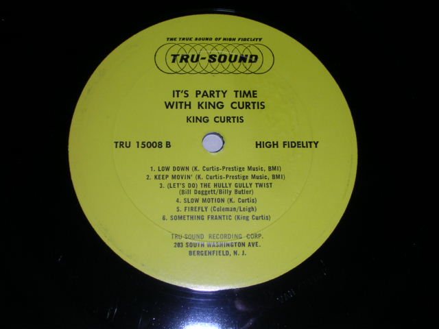 画像: KING CURTIS - IT'S PARTY TIME WITH / 1962 US ORIGINAL MONO LP 