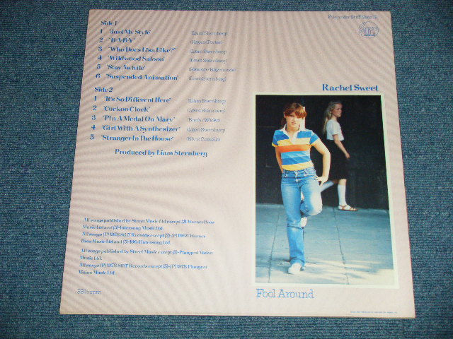 画像: RACHEL SWEET - FOOL AROUND  ( E+++/MINT- )  / 1978 UK ENGLAND ORIGINAL "WHITE WAX VINYL" Used LP 