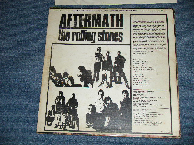 画像: ROLLING STONES - AFTERMATH  ( Matrix # ARL-72591E  LL-3476 A /  ARL-7260-1C LL 3476 B )( VG+/VG+++  )  / 1966( Maybe 1969 or 1970 Released Design Label)  US AMERICA ORIGINAL "Boxed LONDON" "RED LABEL" MONO Used  LP 