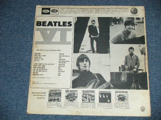 画像: The BEATLES - BEATLES VI ( Matrix # ST-1-2358- A-13 / ST-2-2358-B-12 )  ( Ex++/Ex+++ Looks:Ex++) / 1965 US AMERICA 1st Press 'See Label for correct Playing order' on Bcak Cover" "1st Press BLACK with RAINBOW Label" STEREO Used LP 