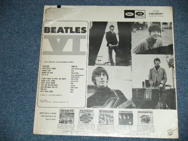 画像: The BEATLES - BEATLES VI ( Matrix # T-1-2358- F1 #3 /  T-2-2358-EF 3)  ( Ex+++/Ex+++) / 1965 US AMERICA 1st Press 'See Label