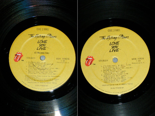 画像: ROLLING STONES - LOVE YOU LIVE ( Ex++/ Ex++,Ex+++ BB for PROMO)  / 1977 US AMERICA ORIGINAL PROMO Used 2 LP's 