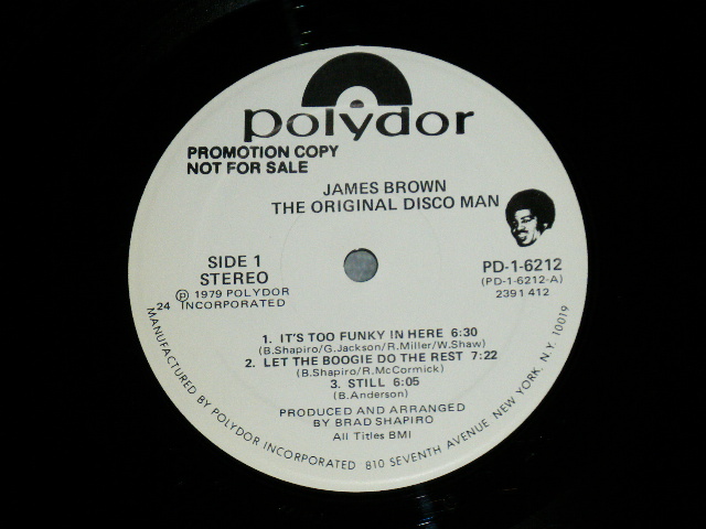 画像: JAMES BROWN - THE ORIGINAL DISCO MAN  (Ex++/MINT-) / 1979 US AMERICA ORIGINAL "WHITE LABEL PROMO"  Used LP 