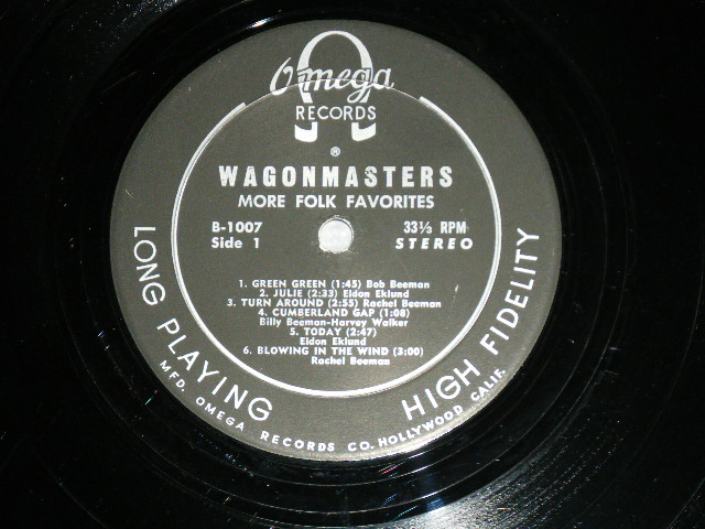 画像: The WAGONMASTERS  - MORE FOLK FAVORITES  : with AUTO GRAPHED (Ex+/Ex+ )    / 1960's   US AMERICA ORIGINAL STEREO Used LP 