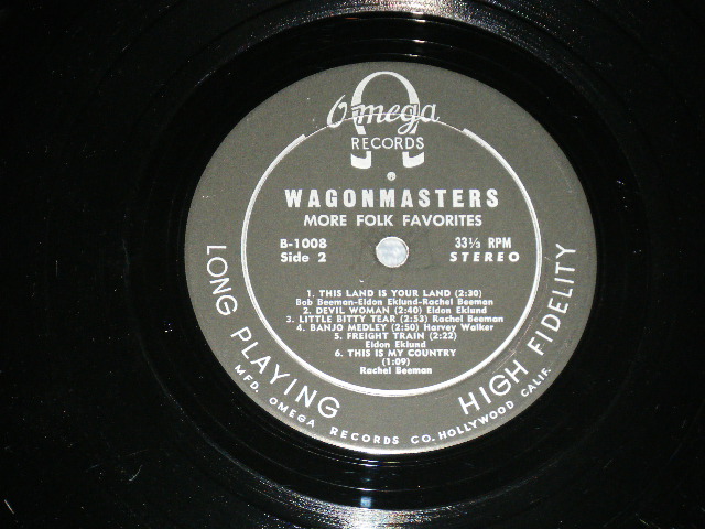 画像: The WAGONMASTERS  - MORE FOLK FAVORITES  : with AUTO GRAPHED (Ex+/Ex+ )    / 1960's   US AMERICA ORIGINAL STEREO Used LP 