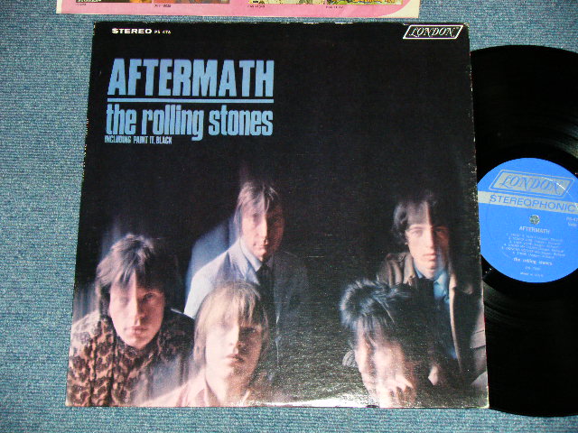 画像1: ROLLING STONES - AFTERMATH ("STEREO PS-476" & "LONDON" Logo on Top Front Cover &  " NO CREDIT at BOTTOM Label" )   ( Matrix # ZAL 7259 WE REPL W △17225 / ZAL 7260 WE REPL W △17225-X ) ( MINT-/MINT-  )  / 1971? Eartly 70's   US AMERICA  Used LP 