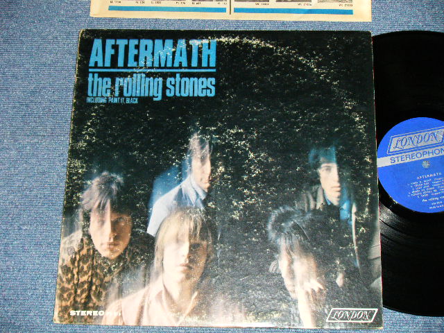 画像1: ROLLING STONES - AFTERMATH ("STEREO  PS-476  & "LONDON" Logo on Bottom at Front Cover &  "No Credit at BOTTOM Label" )   ( Matrix # ZAL 7259-1B / ZAL 7260-1A) ( VG+++/Ex++ Looks:Ex+++ )  / 1966 US AMERICA ORIGINAL "BOXED LONDON BLUE Label" STEREO   Used LP 