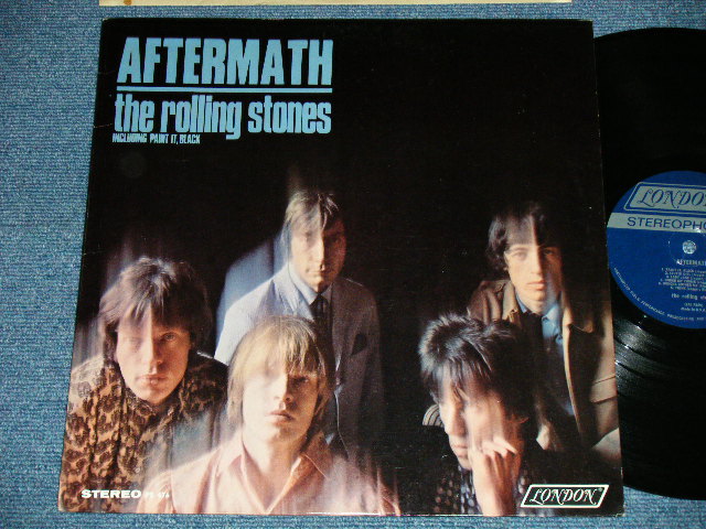 画像1: ROLLING STONES - AFTERMATH ("STEREO  PS-476  & "LONDON" Logo on Bottom at Front Cover &  "CREDIT at BOTTOM Label" )   ( Matrix # ZAL 7259-1C △9250  / ZAL 7260- 1D△9250-x ) ( Ex+++/MINT- B-5:Ex+++ Visual  )  / 1966 US AMERICA ORIGINAL "BOXED LONDON BLUE Label" STEREO   Used LP 