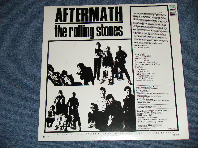 画像: ROLLING STONES - AFTERMATH  ( Matrix # ZAL-7259 BW PS 476 / ZAL-7260 BW PS 476 ) ( Ex+/MINT- )  /   US AMERICA REISSUE  "RED LABEL" STEREO  Used  LP   