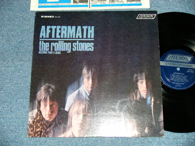 画像1: ROLLING STONES - AFTERMATH ("STEREO PS-476" & "LONDON" Logo on Top Front Cover &  "CREDIT at BOTTOM Label" )   ( Matrix # ZAL 7259-1G △9250  / ZAL 7260- 1H△9250-x ) ( MINT-/MINT- )  / 1966 US AMERICA ORIGINAL "BOXED LONDON BLUE Label" STEREO   Used LP 