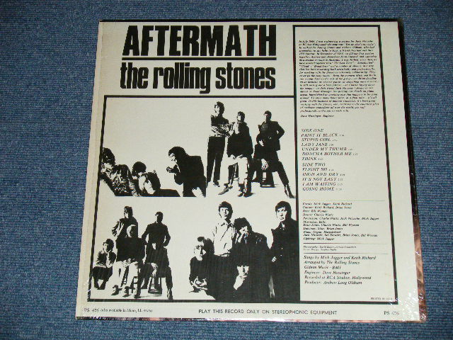 画像: ROLLING STONES - AFTERMATH ("STEREO  PS-476  & "LONDON" Logo on Bottom at Front Cover &  "CREDIT at BOTTOM Label" )   ( Matrix # ZAL 7259-1H △9250  / ZAL 7260- 1H△9250-x ) ( MINT/MINT )  / 1966 US AMERICA ORIGINAL "BOXED LONDON BLUE Label" STEREO   Used LP 