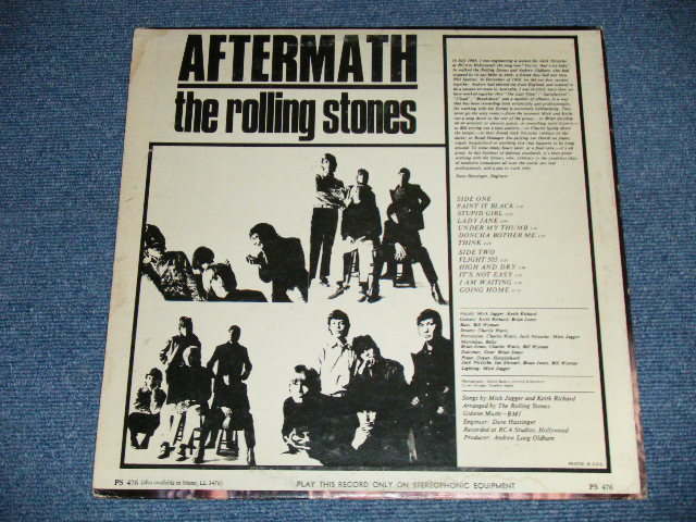 画像: ROLLING STONES - AFTERMATH ("STEREO  PS-476  & "LONDON" Logo on Bottom at Front Cover &  "CREDIT at BOTTOM Label" )   ( Matrix # ZAL 7259-1H △9250  / ZAL 7260- 1H△9250-x ) ( Ex++/Ex++ Looks:Ex+ )  / 1966 US AMERICA ORIGINAL "BOXED LONDON BLUE Label" STEREO   Used LP 