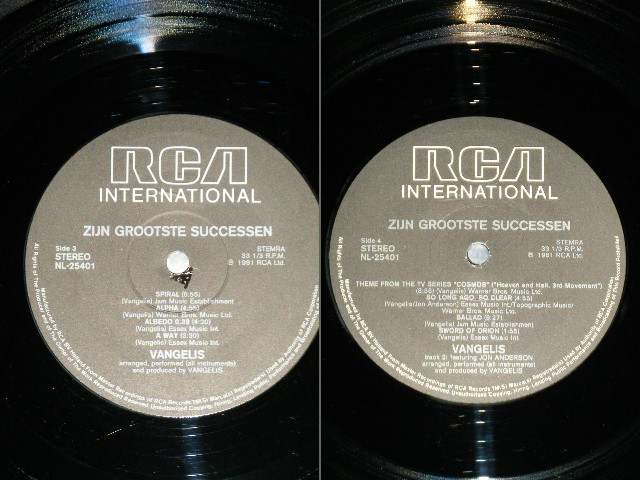 画像: VANGELIS - ZIJN GROOTSTE SUCCESSEN ( Ex++/Ex+) / 1981 NETHERLANDS (HOLLAND) ORIGINAL Used 2-LP 