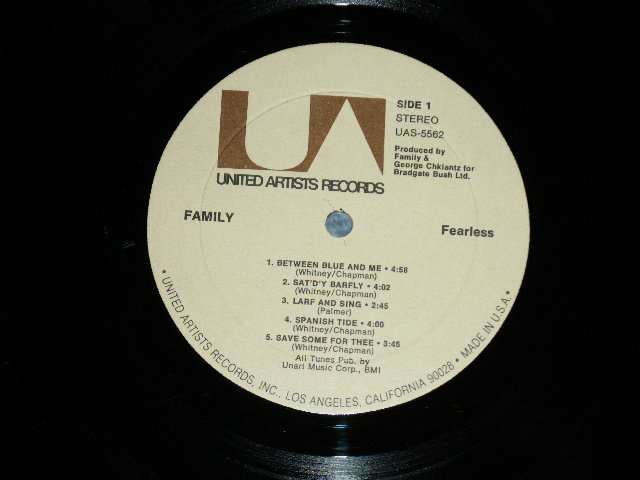 画像: FAMILY - FEARLESS  (Ex/Ex++ Looks:Ex+ ) / 1971 US AMERICA ORIGINAL Used  LP 