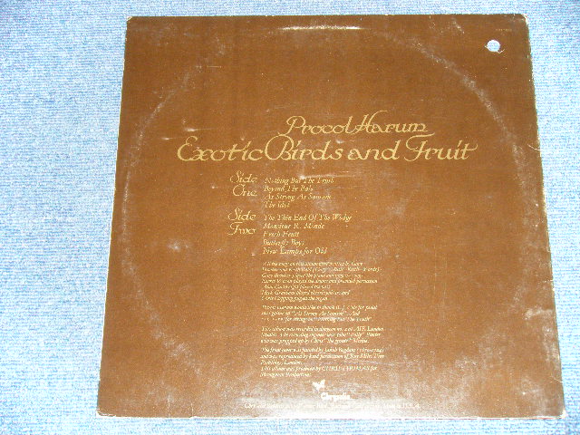 画像: PROCOL HARUM - EXOTIC BIRDS AND FRUIT ( Ex+/Ex+++  BB ) / 1974 US AMERICA  ORIGINAL 1st Press "GREEN Label" "BB Hole For PROMO" Used LP