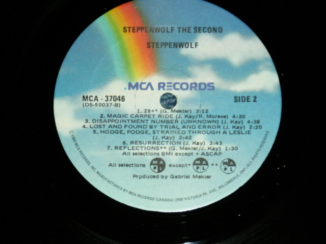 画像: STEPPENWOLF - THE SECOND ( Ex/MINT-)  / 1980's? US AMERICA  REISSUE Used LP  