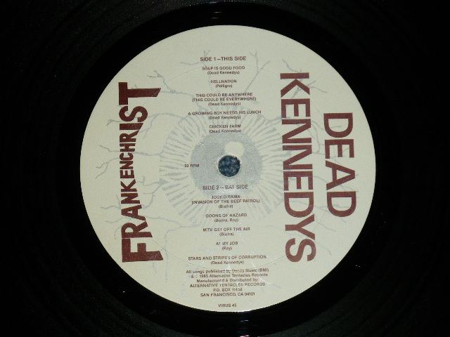 画像: DEAD KENNEDYS - FRANKEN CHRIST  :With INSERTS SONG SHEET  ( Ex+++/Ex+++ )  / 1985 US AMERICA ORIGINAL Used LP