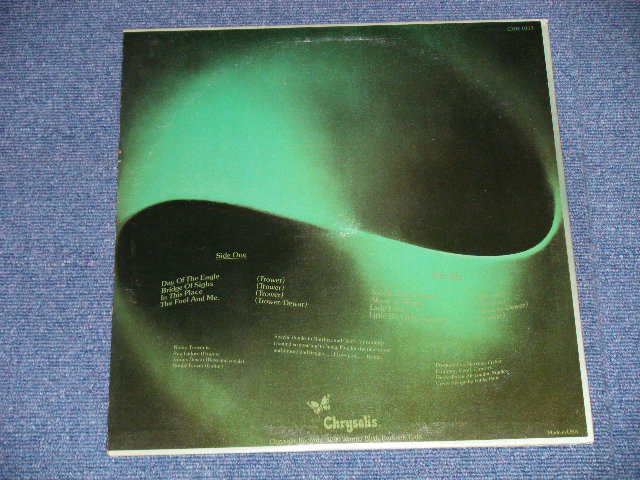 画像: ROBIN TROWER  - BRIDGE OF SIGHS ( Ex++,Ex+/Ex+++ )  / 1974 US AMERICA ORIGINAL "GREEN LABEL" Used  LP