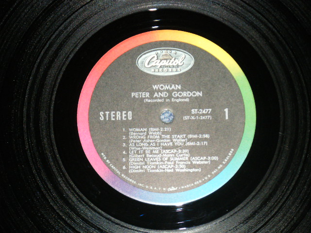 画像: PETER AND GORDON -  WOMAN ( Ex++/Ex++ : BB ) / 1966  US AMERICA ORIGINAL STEREO Used LP 