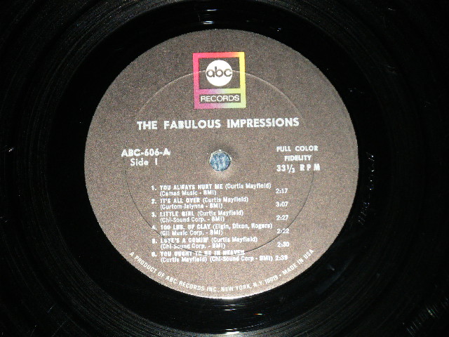 画像: THE IMPRESSIONS - THE FABULOUS IMPRESSIONS / 1967 US AMERICA  ORIGINAL MONO Used  LP 