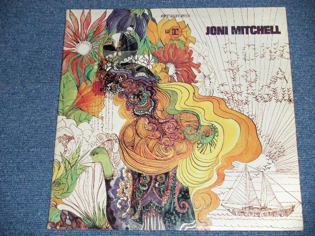 画像: JONI MITCHELL  -  JONI MITCHELL ( Matrix #  RS 6293 30753/RS 6293 30754  ) ( Ex+/Ex+++ Looks:Ex++ )   / 1970 Version   US AMERICA ORIGINAL "2nd Press BROWN with STEREO Credit at Bottom Label" Used LP 