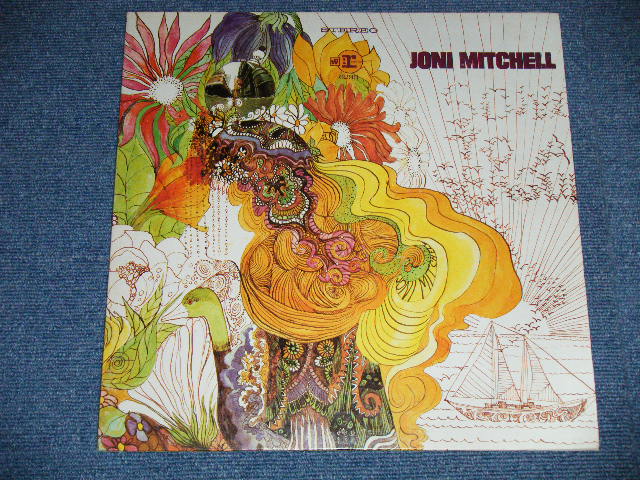 画像: JONI MITCHELL  -  JONI MITCHELL ( Matrix #  RS 6293 30753-3-1/RS 6293 30754-4 ) ( Ex+++/Ex+++)   / 1970 Version   US AMERICA ORIGINAL "2nd Press BROWN with STEREO Credit at Bottom Label Used LP 